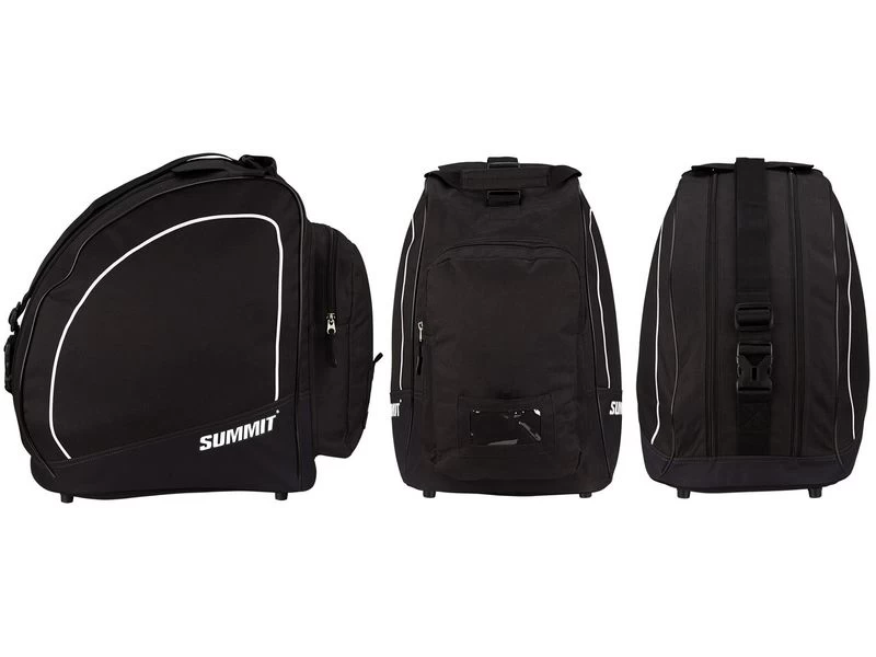 Summit Skischoentas Zwart Wit 6 Summit Skischoentas Zwart Wit - Afbeelding 6