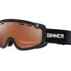 Sinner Skibril Visor III Otg Matte Black Double Orange Mirror Sintec