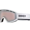 Sinner Unisex Skibril Batawa Otg Matte White Orange Mirror
