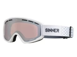Sinner Unisex Skibril Batawa Otg Matte White Orange Mirror