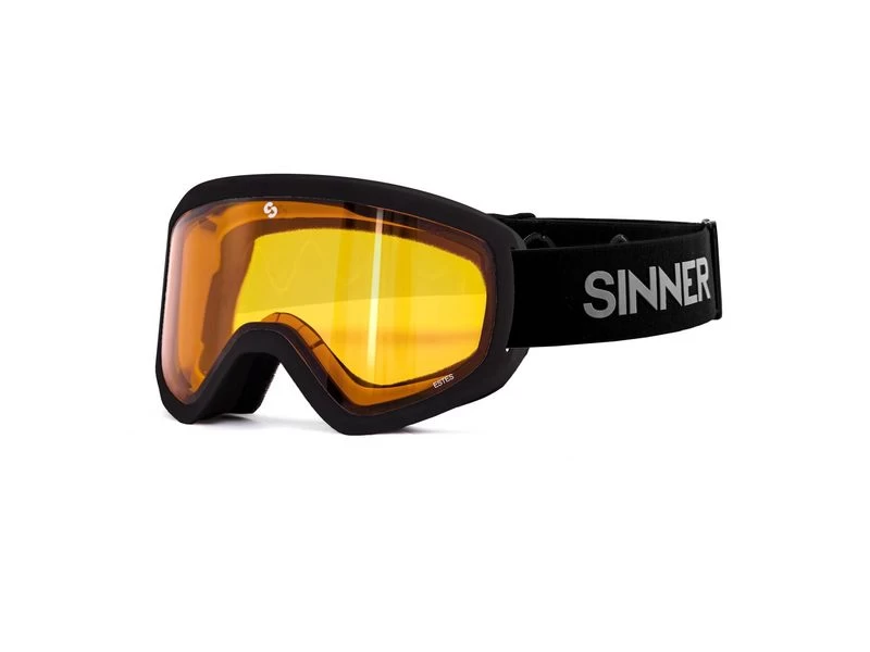 Sinner Estes Skibril Mat Zwart Oranje Lens 1 Sinner Estes Skibril Mat Zwart Oranje Lens